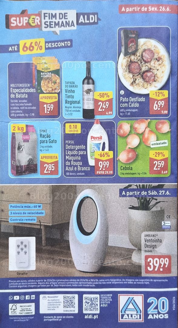 Antevisão Folheto ALDI Promoções de 22 a 28 junho